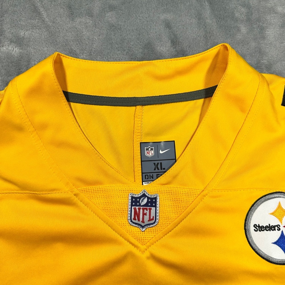Nike NFL Pittsburgh Steelers JuJu Smith-Schuster 19 Jersey Yellow Mens XL - Picture 6 of 12
